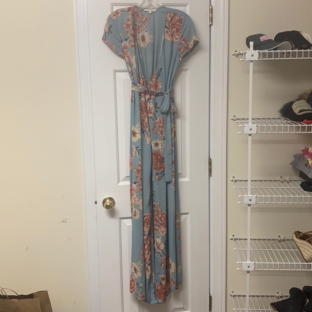 Floral wrap dress, great used condition